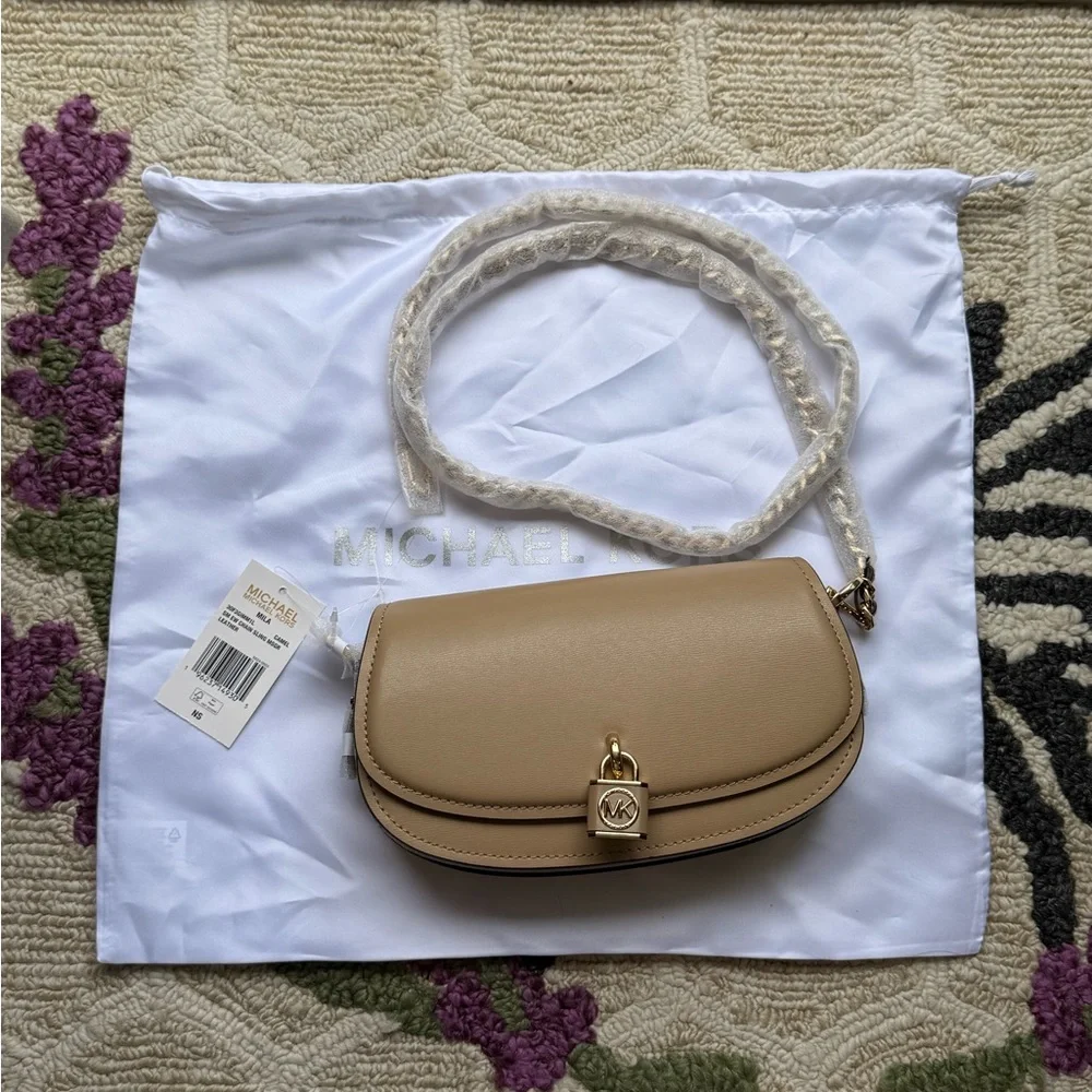 Michael Kors Mila Chain Sling Messenger Bag - Picture 2 of 3